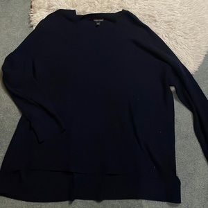 Eileen Fisher dark blue sweater. Size XL